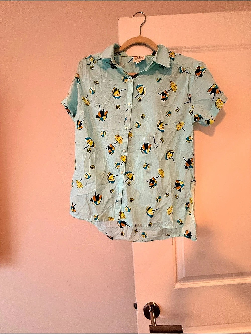 St. John's Bay Men's Cotton Pattern Button Down Size Medium